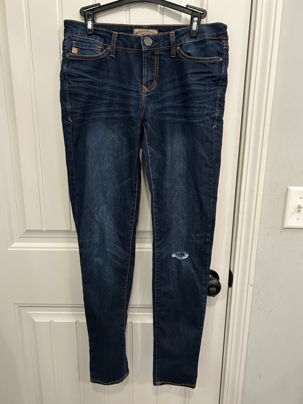 Dear John Women's Dark Indigo Skinny Jeans with Subtle Whiskering